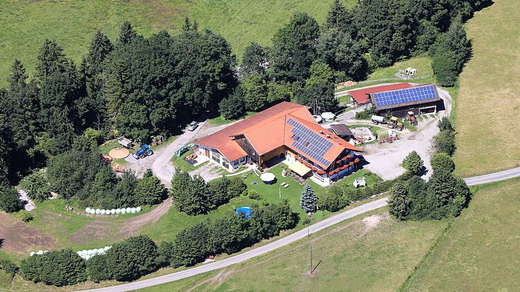 Luftbildaufnahme Ferienhof Maas